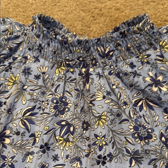 LOFT Blue Blouse Elegant Top - Picture 2 of 6